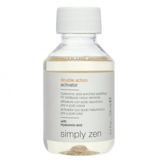 Simply Zen, dvigubo veikimo, hialurono rūgštis, nenuplaunamas galvos odos losjonas, apsaugantis spalvą, 100 ml
