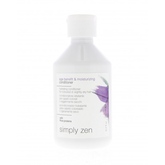 „Simply Zen“, „Age Benefit & Moisturizing“, plaukų kondicionierius, drėkinimui, 250 ml