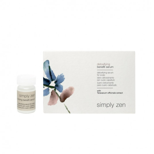 Simply Zen, detoksikuojantis, paliekamas galvos odą gydantis serumas, skirtas detoksikuoti, 12 vnt, 5 ml