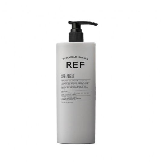 Ref Stockholm, šaltas sidabras, be sulfatų, plaukų kondicionierius, neutralizuojantys šilti tonai, 750 ml