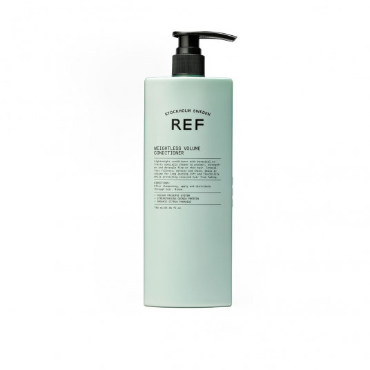 Ref Stockholm, Weightless Volume, Be sulfatų, plaukų kondicionierius, glotnina ir suteikia apimties, 750 ml