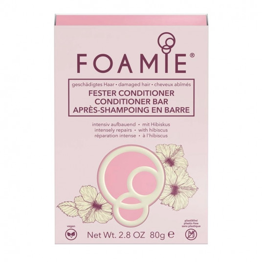 Foamie, Hibiscus, plaukų kondicionieriaus baras, regeneracijai, 80 g