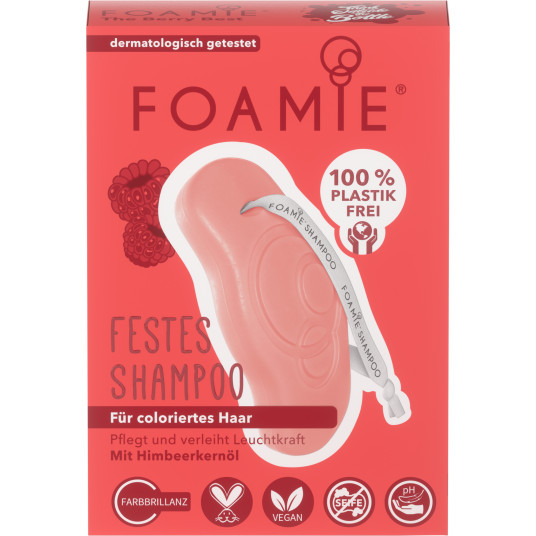 Foamie, The Berry Best, plaukų šampūnas, spalvos apsaugai, 80 g