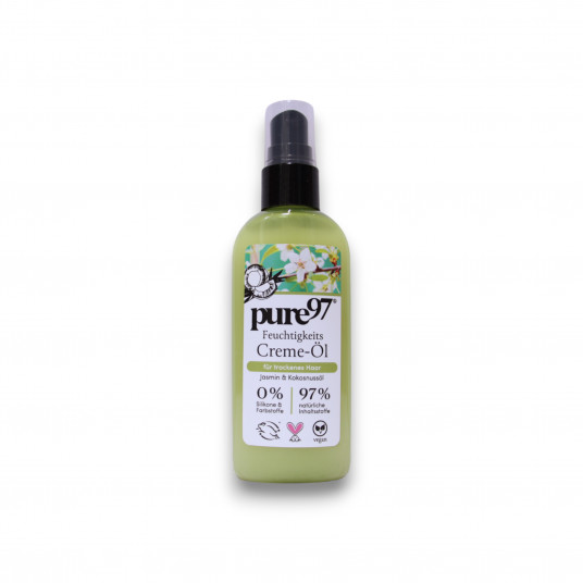 Pure97, Jasmin & Kokosnuss, plaukų kremas, apsaugantis nuo karščio, 100 ml