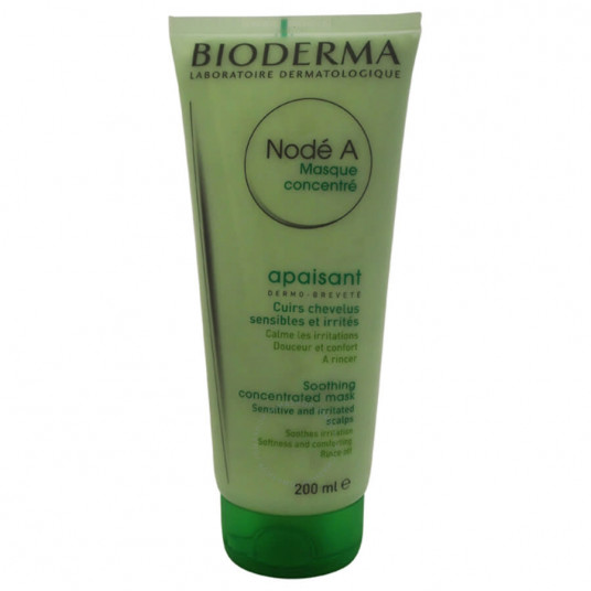 Bioderma, Node A, Natūrali, Plaukų gydomoji kreminė kaukė, gaivinanti ir raminanti, 200 ml