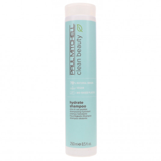 Paul Mitchell, Clean Beauty Hydrate, Vegan, Plaukų šampūnas, Balances Moisture, 250 ml