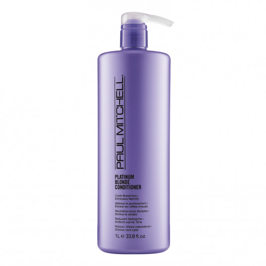 Paul Mitchell, blondinė platininė blondinė, be parabenų, plaukų kondicionierius, vėsinantis žalvaris, 1000 ml