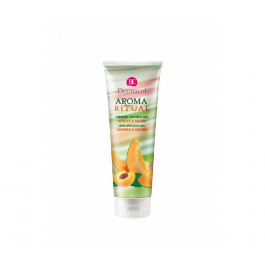 Dermacol, aromatinis ritualas, abrikosai ir melionai, valymas ir drėkinimas, dušo želė, visų tipų odai, 250 ml