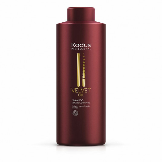 Kadus Professional, Velvet aliejus, plaukų šampūnas, glotninimui, 1000 ml
