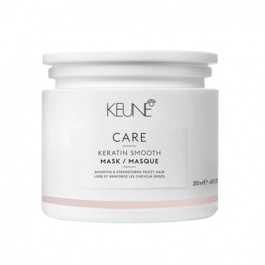 Keune, Care Kerantin Smooth, Keratin, Plaukų gydomoji kreminė kaukė, Smooth & Strengthens, 200 ml