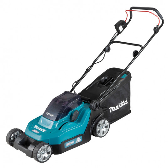 Akumuliatorinė vejapjovė Makita DLM382CM2 su pakrovėju ir 2x4,0Ah akumuliatoriais