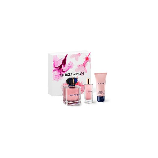 Armani My Way dovanų rinkinys EDP 90 ml, miniatiūrinis EDP 15 ml ir kūno losjonas 50 ml, 90 ml