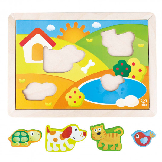 HAPE dėlionė Saulėtas slėnis 3in1, E1601A
