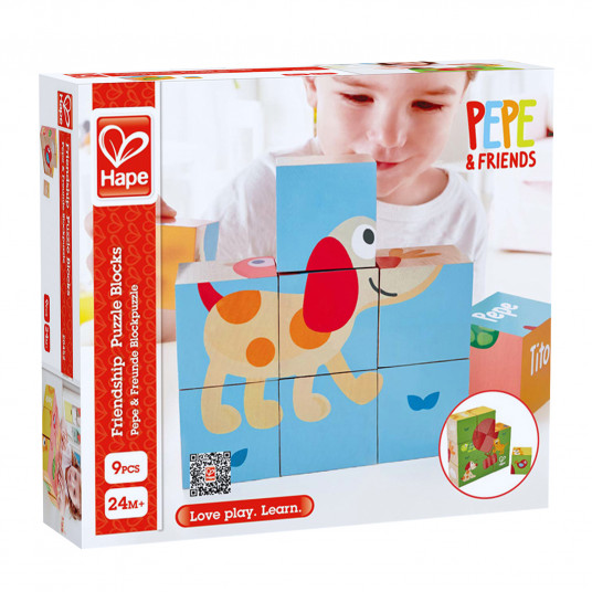 HAPE kaladėlės-dėlionė Pepė ir draugai, E0452A