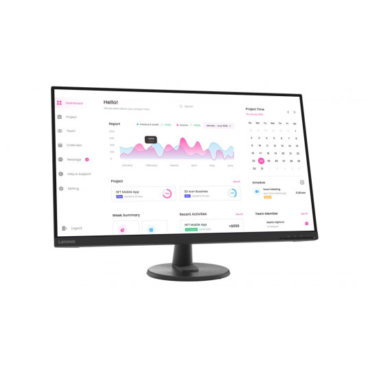 Lenovo D32-40 kompiuterio monitorius 80 cm (31.5") 1920 x 1080 pikseliai „Full HD“ Juoda