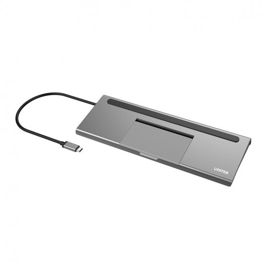 UNITEK D1022A sąsajos šakotuvas USB 3.2 Gen 1 (3.1 Gen 1) Type-C 5000 Mbit/ai Pilka