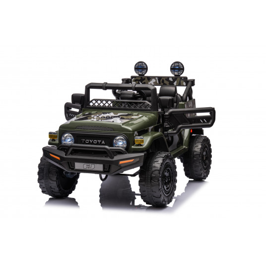 Toyota FJ Cruiser vienvietis elektromobilis, tamsiai žalias