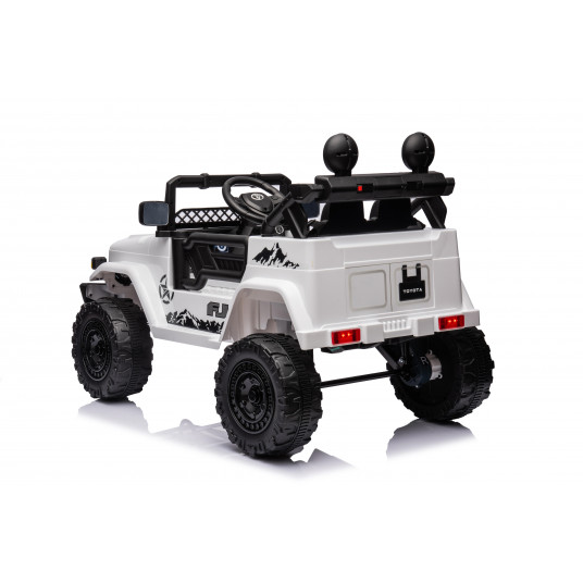 Toyota FJ Cruiser vienvietis elektromobilis, baltas