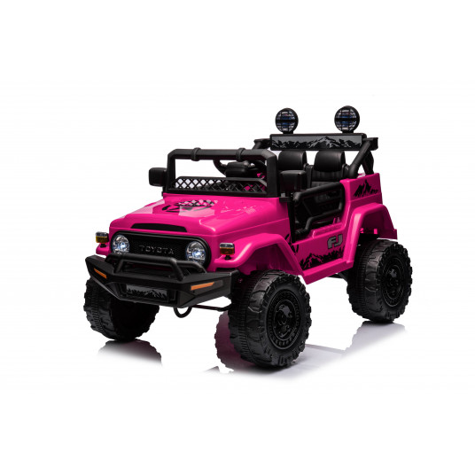 Toyota FJ Cruiser vienvietis elektromobilis, rožinis