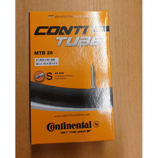 Kamera 26" VALVE PRESTA 42 47/62-559 Continental MTB