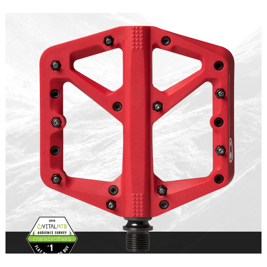 Pedalai Crankbrothers STAMP 1 Small raudoni
