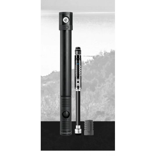 Pompa Crankbrothers Hand clic HV W/CO2 GAUGE juoda