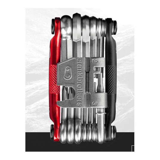 Mini įrankių rinkinys Crankbrothers Multi 19 juoda/raudona