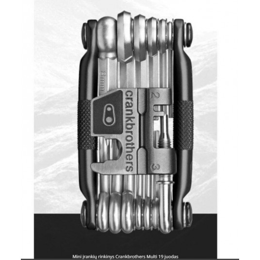 Mini įrankių rinkinys Crankbrothers Multi 19 juodas