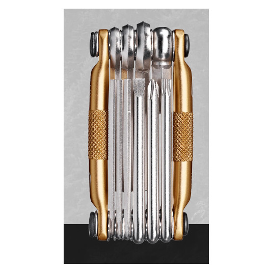 Mini įrankių rinkinys Crankbrothers Multi 10 geltona