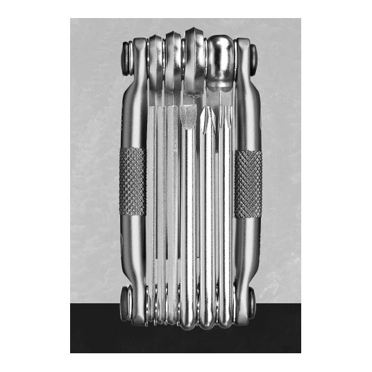 Mini įrankių rinkinys Crankbrothers Multi 10 nickel