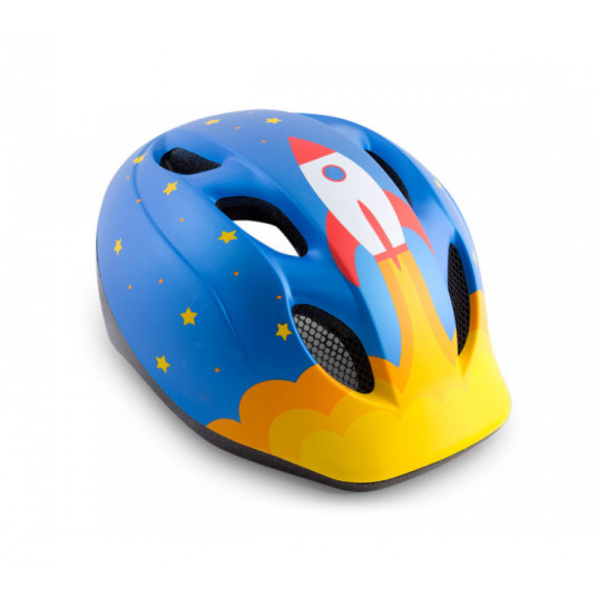 Šalmas MET blue rocket 46-53 cm - vienas dydis