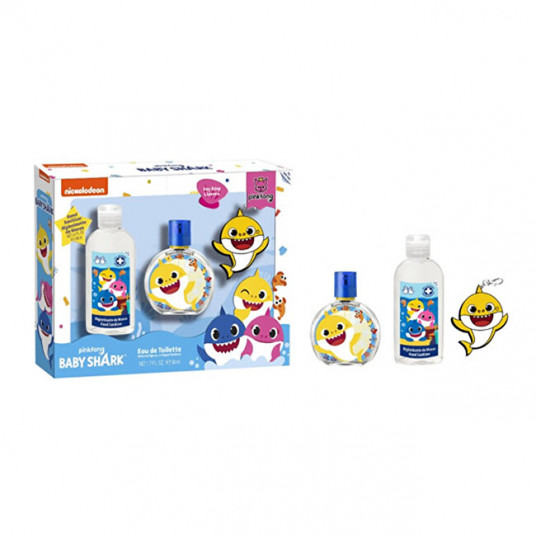  Baby Shark - EDT 50 ml + disinfectant gel 100 ml + key ring 