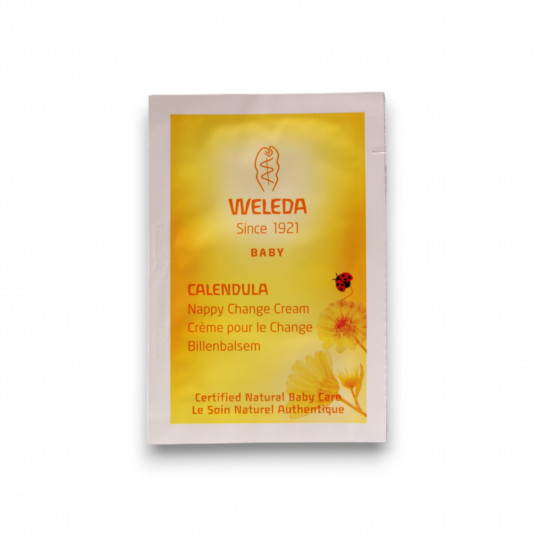 Weleda, Baby, Calendula, Drėkinamoji, Dieninė, Kremas, Vystyklų sritis, 1,5 ml *Pavyzdys