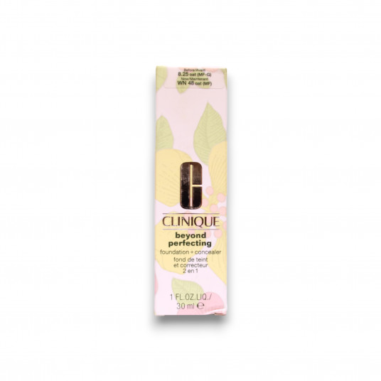 Clinique, Beyond Perfecting, be parabenų, matinis paviršius, skystas makiažo pagrindas ir maskavimo priemonė 2 viename, 48, avižos, 30 ml