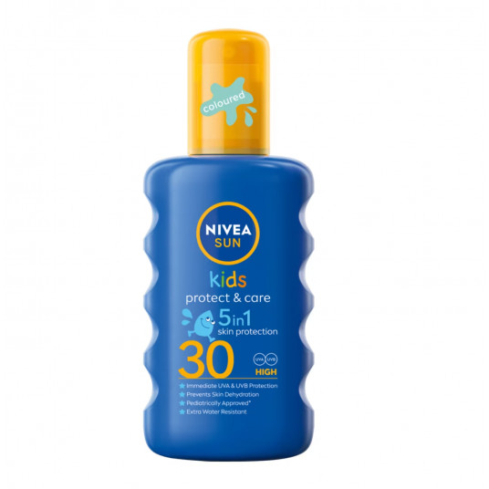 Nivea, Kids Protect & Care 5in1, savaiminio įdegio purškiklis, 200 ml