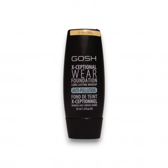 Gosh, X-Ceptional Wear, kreminis pagrindas, 12, natūralus, 35 ml