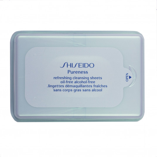 Shiseido, grynumas, be alkoholio, makiažo valikliu, 30 vnt.