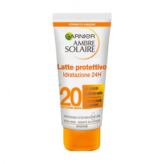 Garnier, Ambre Solaire - Latte Protettivo, apsauga nuo elementų, losjonas nuo saulės, SPF 20, 50 ml