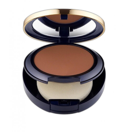 Estee Lauder, Double Wear Stay-In-Place matinis, be aliejaus, nedžiūstantis, kompaktiškas pagrindas, 8N1, espreso kava, SPF 10, pakartotinai užpildomas, 12 g