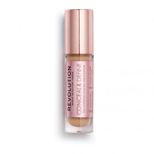 Makeup Revolution, Conceal & Define, Korekcinis, Skystas maskuoklis, C 11, 4 g