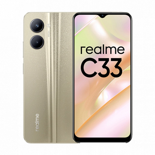  Išmanusis telefonas Realme C33 4GB/128GB Dual-Sim Sandy Gold 