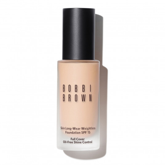 Bobbi Brown, oda, glicerinas, ilgas drabužis, skystas pagrindas, N-010, neutralus porcelianas, SPF 15, 30 ml
