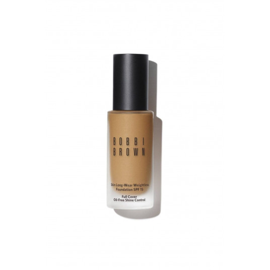 Bobbi Brown, oda, glicerinas, ilgas drabužis, skystas pagrindas, W-085, auksinis natūralus, SPF 15, 30 ml