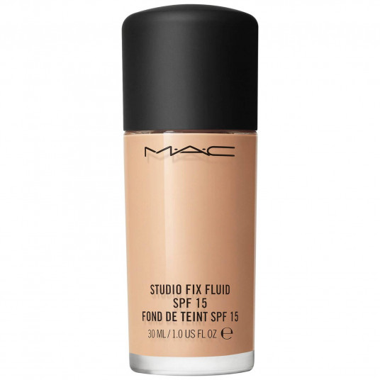 MAC, Studio Fix Fluid, matinis paviršius, skystas pagrindas, C3.5, SPF 15, 30 ml