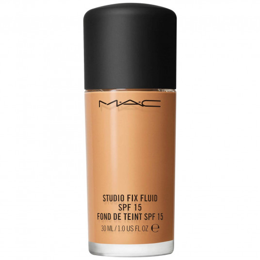 MAC, Studio Fix Fluid, matinis paviršius, skystas pagrindas, NC44, SPF 15, 30 ml