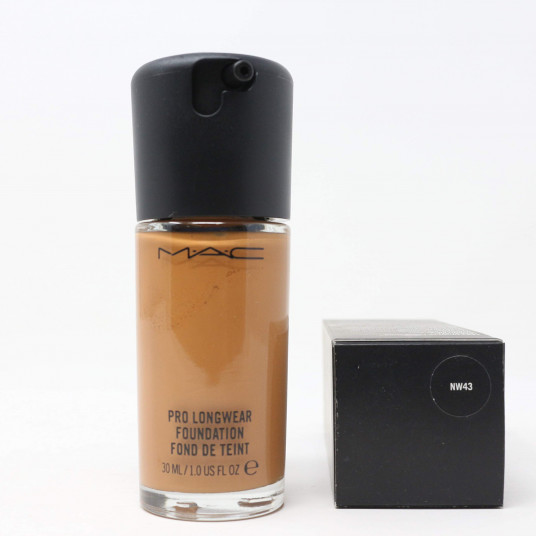 MAC, Pro Longwear, atsparus vandeniui, natūralus matinis paviršius, skystas pagrindas, NW43, 30 ml