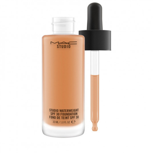 MAC, Studio Waterweight, vitaminas E, ilgai išliekantis, skystas pagrindas, NC50, SPF 30, 30 ml