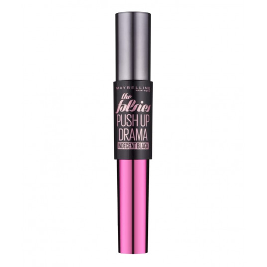 Maybelline, The Falsies Push Up Drama, Tušas, Indecent Black, 9,5 ml