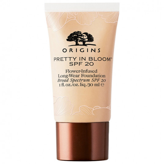 Origins, Pretty In Bloom, ilgai nešiojamas, kreminis pagrindas, 110, labai lengvas natūralus, SPF 20, 30 ml