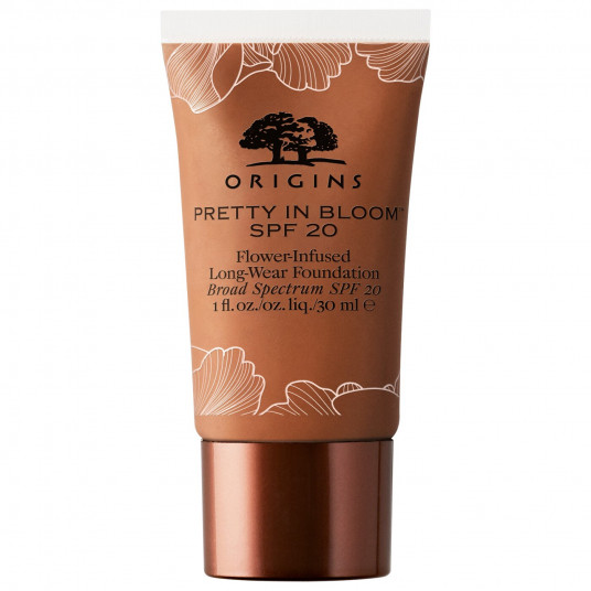 Origins, Pretty In Bloom, Ilgas nešiojimas, Cream Foundation, Nr. 700, labai gilus neutralus, SPF 20, 30 ml